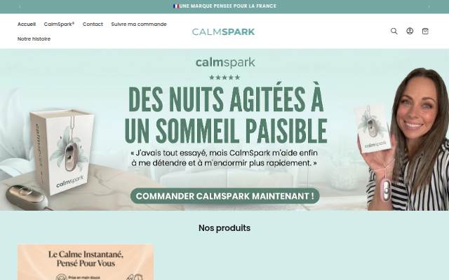 Escaparate de CalmSpark