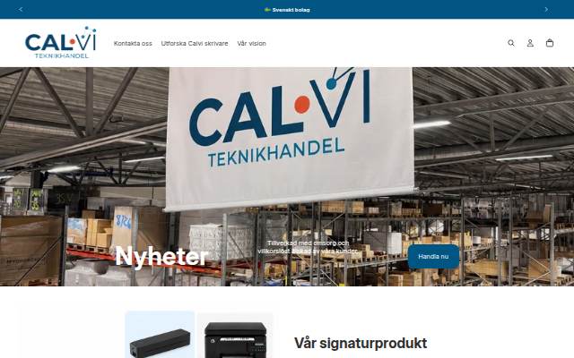 Calvi Teknikhandel storefront