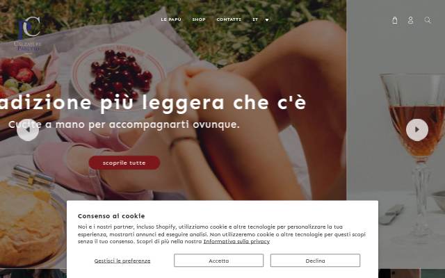 Calzature Parutto storefront