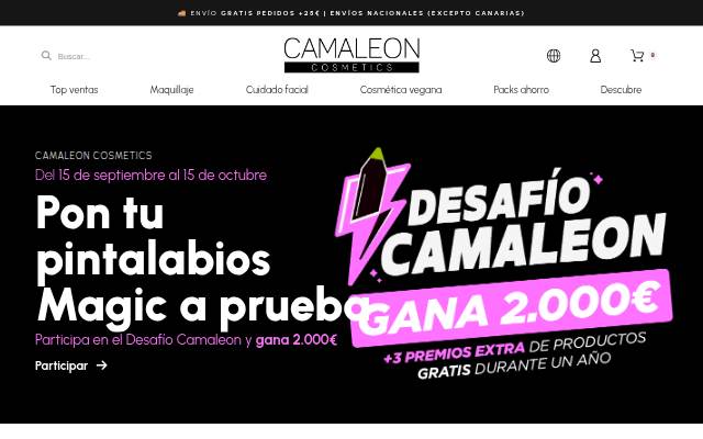 Camaleon Cosmetics storefront