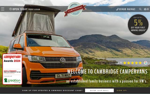 Cambridge Campervans storefront