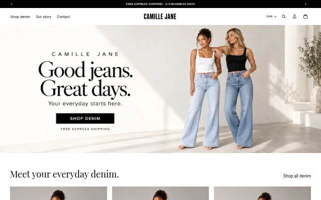 Camille Jane storefront