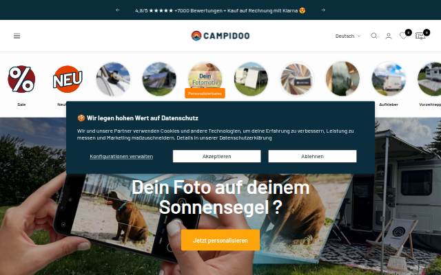 Startseite von Campidoo