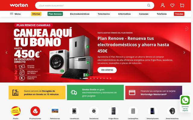 canarias.worten.es storefront