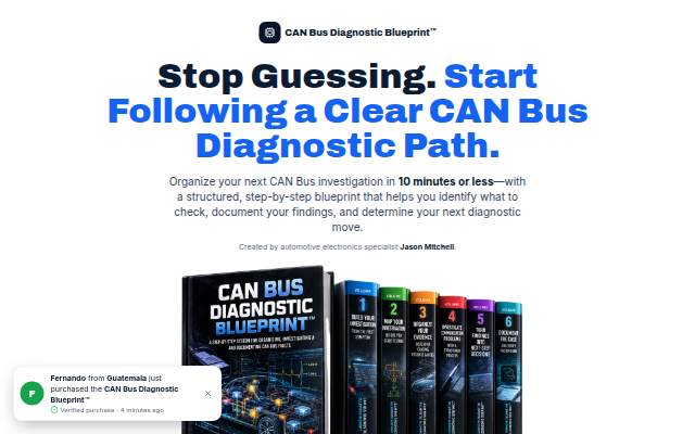 Startseite von CAN Bus Diagnostic Blueprint™