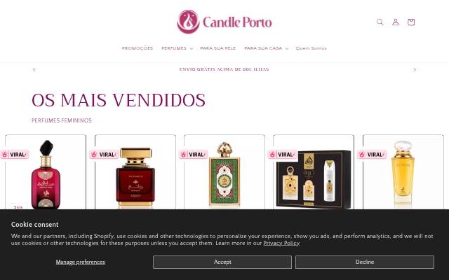 Candle Porto storefront