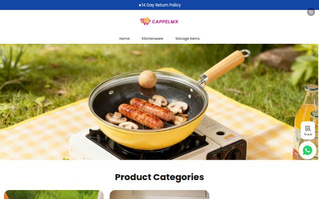 Startseite von online store