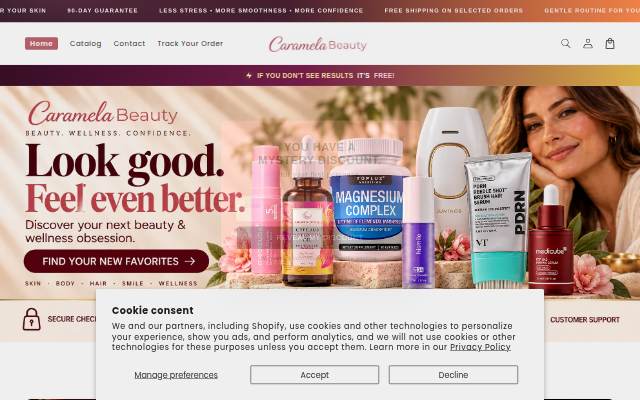 CARAMELA BEAUTY USA storefront