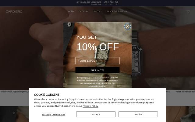 CARDIERO storefront
