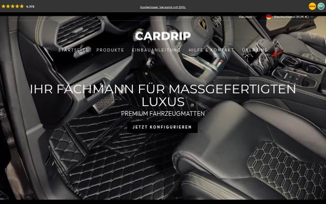 CarDrip storefront