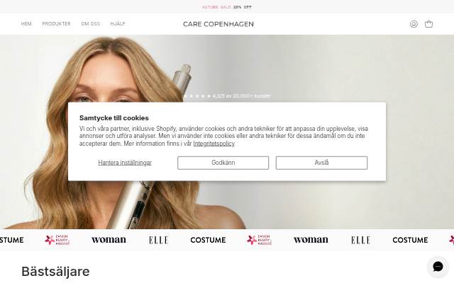 carecopenhagen.dk storefront