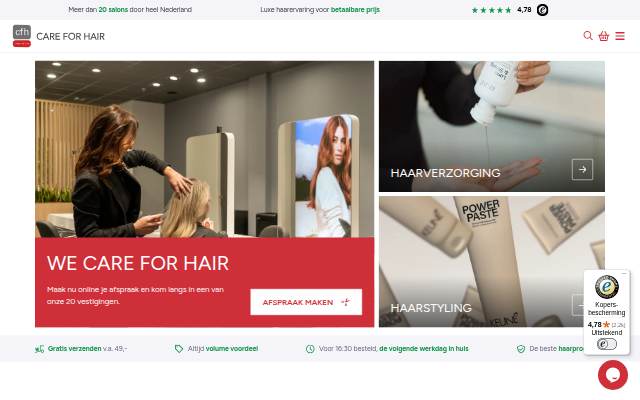 CFH Care For Hair storefront