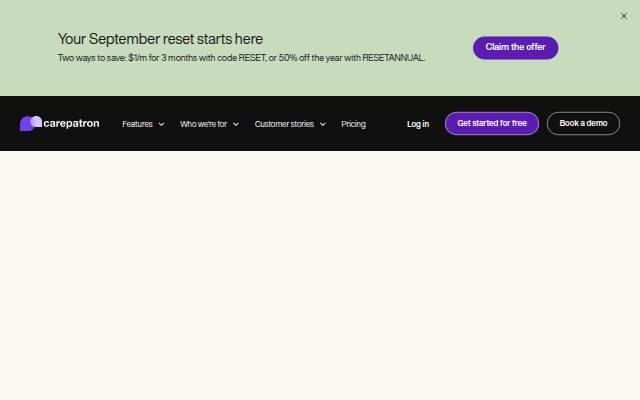 Carepatron storefront