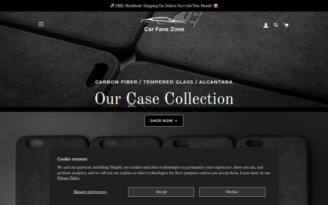 CarFansZone storefront