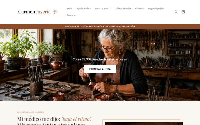 Startseite von Carmen Joyería