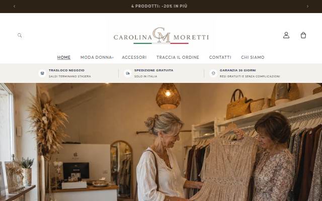 Carolina Moretti storefront