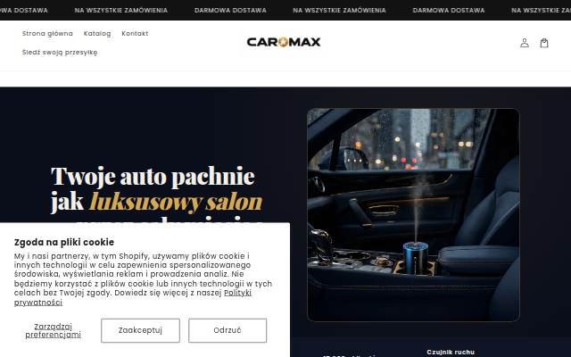 Startseite von Caromax