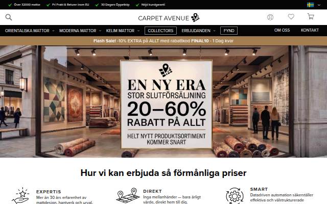 Startseite von carpetavenue.se