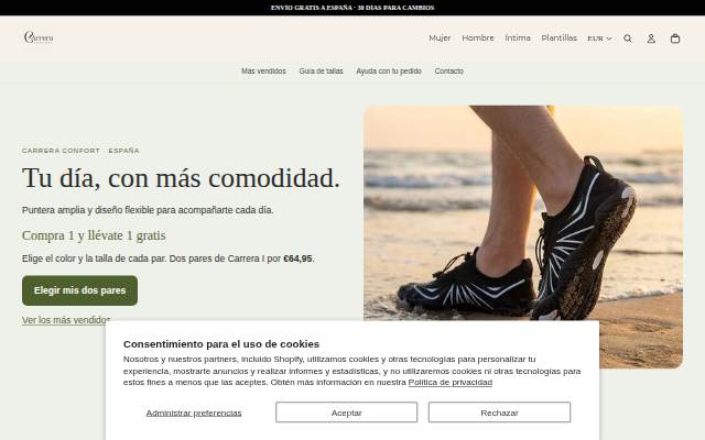 Carrera Confort storefront