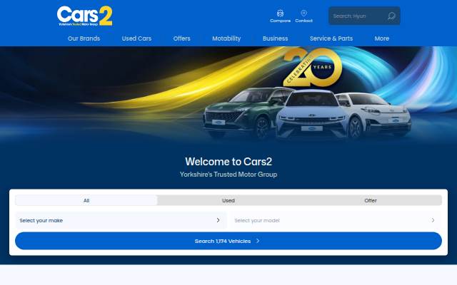 Startseite von New and Used Car Dealer