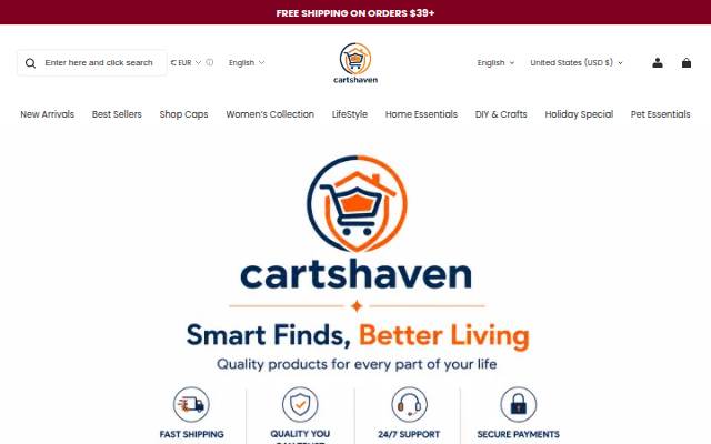 Cartshaven storefront