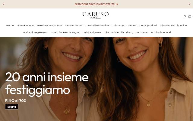 Caruso Milano storefront