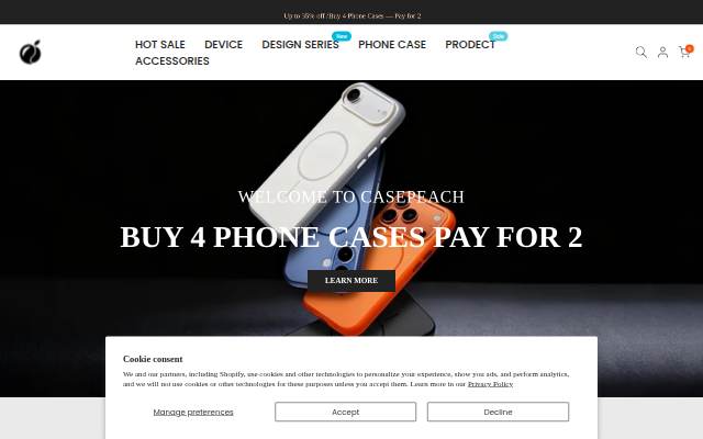 CASEPEACH storefront