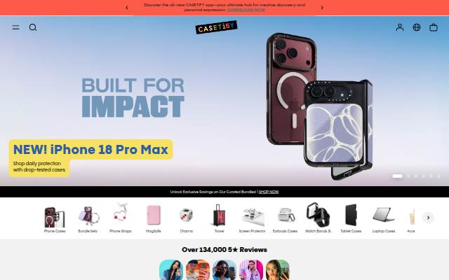 CASETiFY storefront