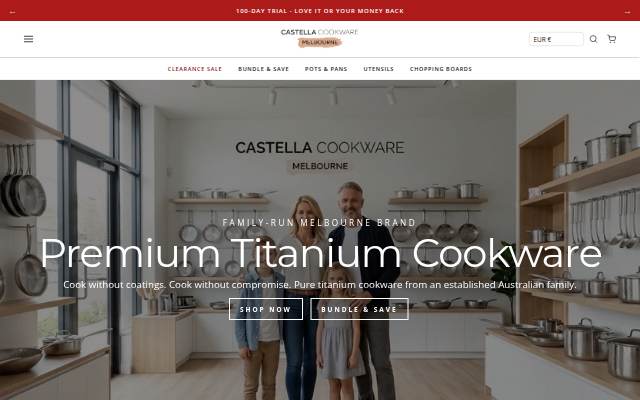 Castella Cookwear Au storefront