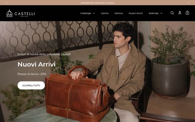 Castelli bags storefront