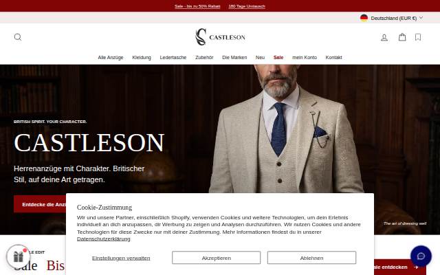 Castleson.de storefront