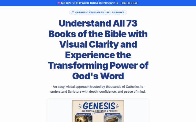 Montra da Catholic Bible Maps — Understand All 73 Books with Visual Clarity