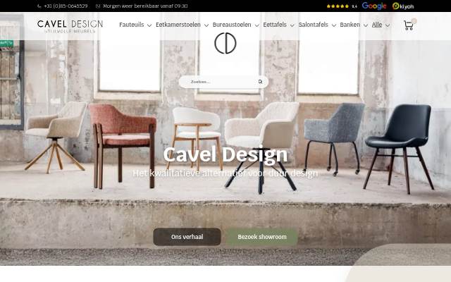 Startseite von Cavel Design