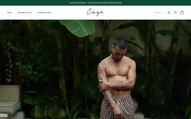 Caye Collection storefront