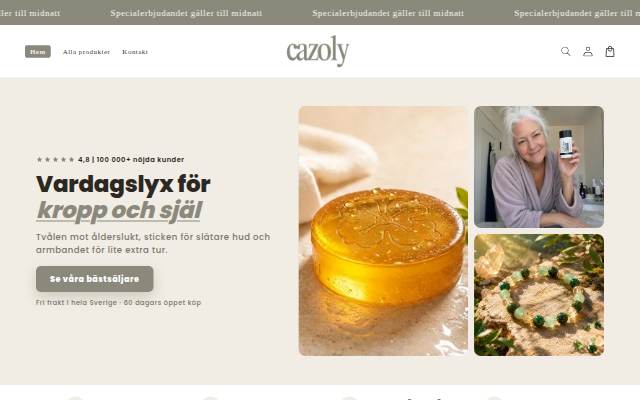 Cazoly storefront