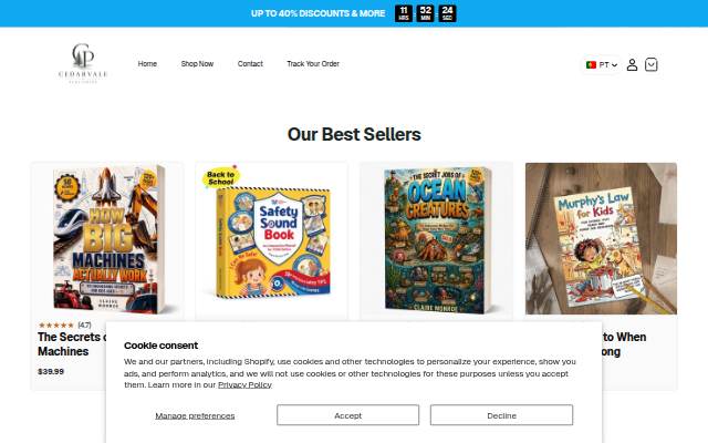 Cedarvale Publishing storefront