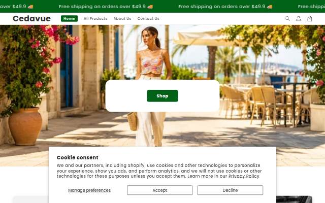 Cedavue storefront
