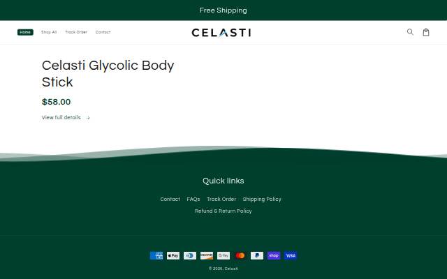 Celasti storefront
