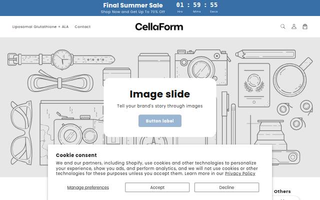 CellaForm storefront