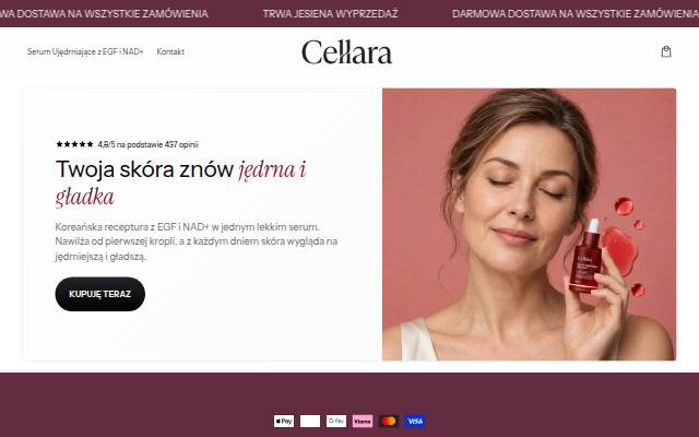Startseite von Cellara Beauty