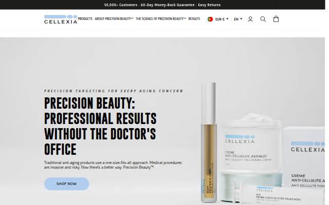 Cellexia Labs storefront