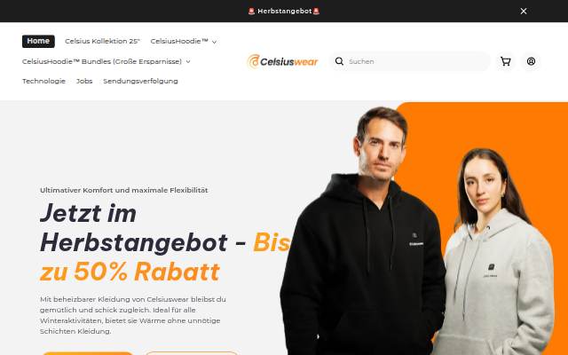 Celsiuswear storefront
