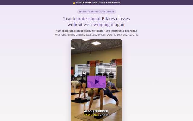 Startseite von Centerline Pilates — The Instructor's Library