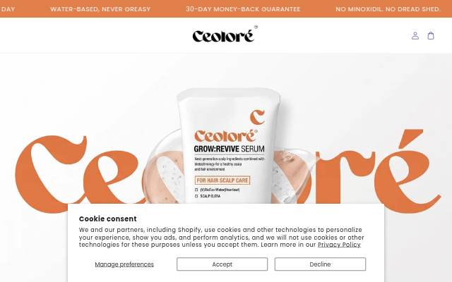 Ceoloré storefront