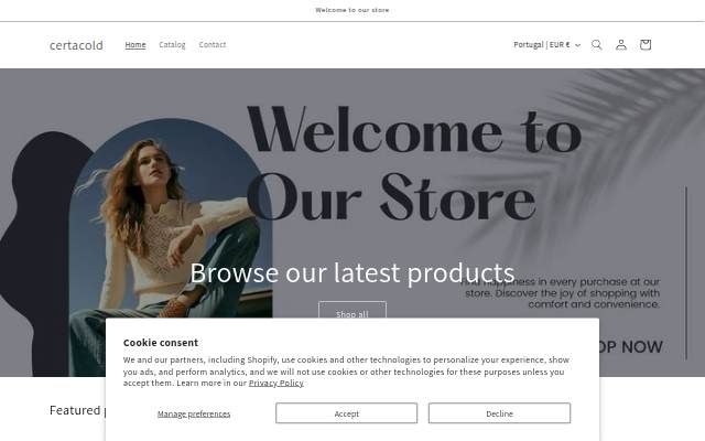 certacold storefront