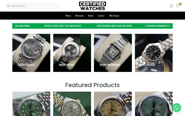 Certified Watches storefront