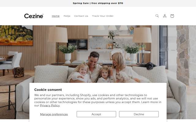 Cezine storefront