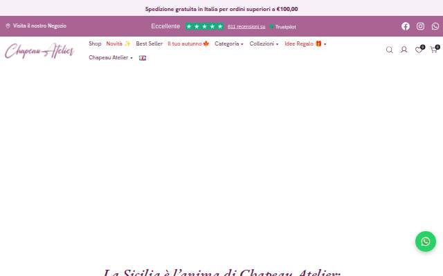 Chapeau Atelier storefront