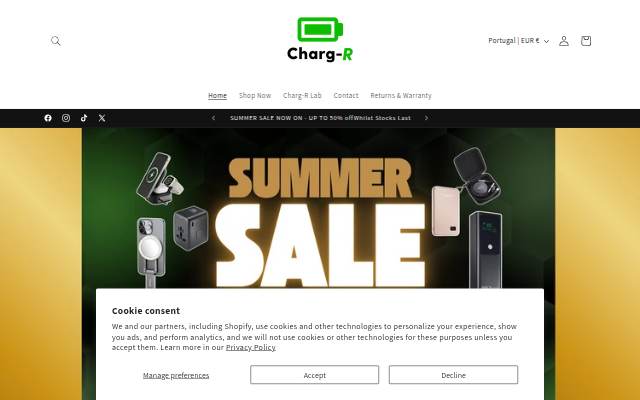 Charg-R storefront