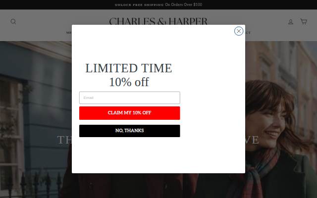 Charles &amp; Harper storefront